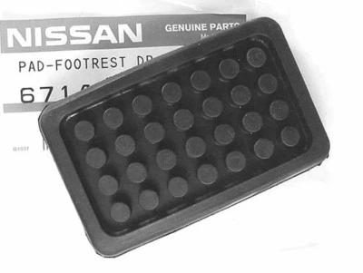 Datsun Foot Rest Pedal Pad, 240Z  260Z 280Z Roadster, OEM NEW! - Image 1 of 2