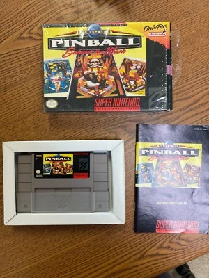 Super Pinball: Behind the Mask (Nintendo SNES, 1994) Complete W/ Manual In Box - Image 1 of 4