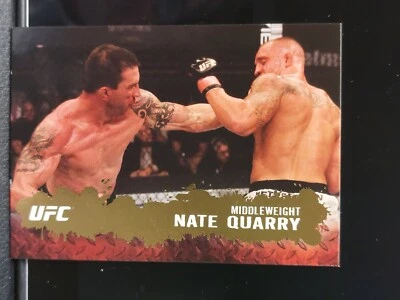 Nate Quarry #20 2009 Topps UFC Round 2 Thick Gold Parallel - Image 1 of 2