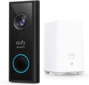 Eufy Wireless Smart Video Doorbell 2K HD WDR Security Camera No Monthly Fee 16GB - Picture 1 of 5