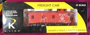 K-LINE O Scale B & O Off-Center Cupola Wood-Sided Smoking Caboose K616-1091 - Picture 1 of 2