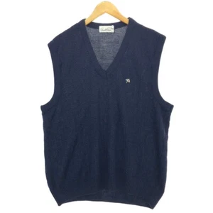 Arnold Palmer Cable Knit V-Neck Acrylic Knit Vest Made in Canada Men's XL /e... - Picture 1 of 4