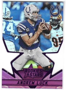 2015 Rookies and Stars Longevity Die Cut Stars Purple #4 ANDREW LUCK COLTS /49 - Picture 1 of 1