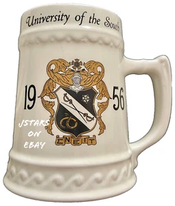 1956 SIGMA NU FRATERNITY UNIVERSITY OF THE SOUTH TANKARD COFFEE MUG, SEWANEE, TN - Picture 1 of 5