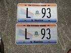 St. Maarten  license plate pair #   L  93