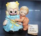 Vintage GEORGE GOOD Porcelain THE BABBY SITTERS  3 1/2&quot;h RAG DOLL Figurine