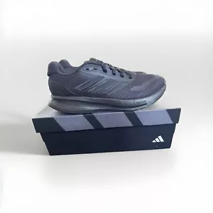 Adidas Runfalcon 5 Running Lace Up Shoes Womens Size 8 Black Athletic Sneakers - Picture 1 of 7