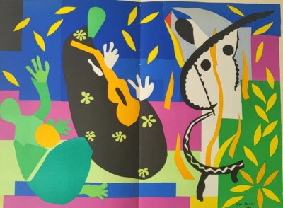 Litografía Original Henri Matisse "Tristesse Du Roi" Edición Limitada.  Mourlot 1958 Foto 1 de 4