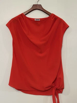 Holiday Women’s size medium Red Blouse Tank Cap Sleeve - Image 1 of 4