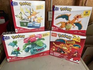 Lot Of 4 Pokémon Mega Construx Sealed Sets Pikachu Charizard More! - Bild 1 von 1