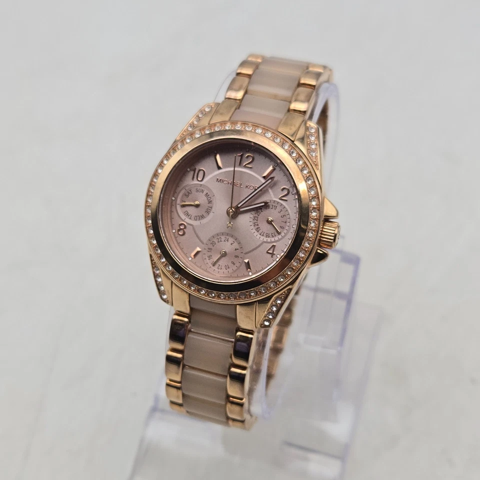 Michael Kors Chronograph Women's Mini Blair Rose Gold Tone Watch MK6175 - Image 1 of 4