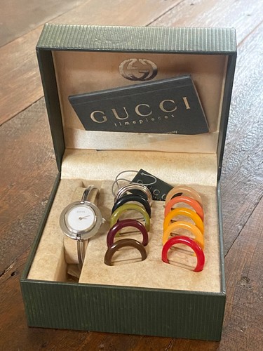 Bracciale Orologio Donna GUCCI Lunetta Cambio Argento (ricambi)