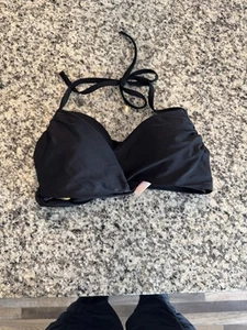 Ladies Victoria Secret Black Bikini Top Size 34D - Picture 1 of 5