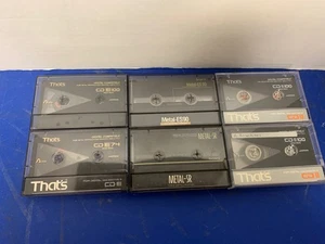SONYTHAT'S 6 TAPE CASSETTE CD100,74 MH 100 Japan. Sony metal SR Metal ES 90 - Imagen 1 de 2