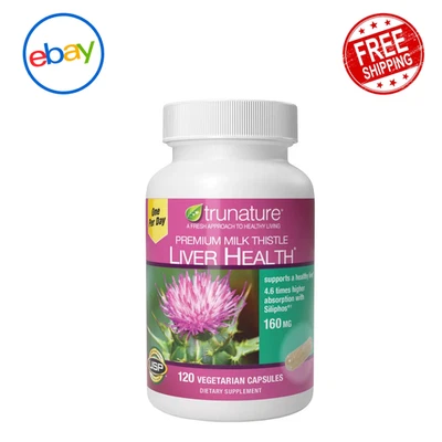 Cardo mariano trunature Premium 160 mg apoyo a la salud del hígado, 120 cápsulas vegetales Foto 1 de 3