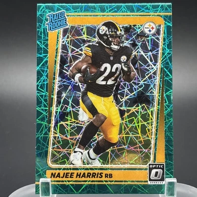 2021 Panini Donruss Optic - Rated Rookie Najee Harris #213 Green Velocity Prizm - Image 1 of 2