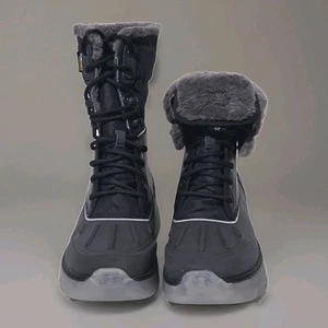 Botas de nieve Ugg City Butte impermeables de cuero/piel negras para hombre 1153390 talla 9,5 - Imagen 1 de 8