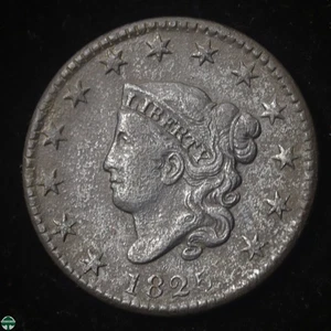 1825 Matron Coronet Head Large Cent - Fine Details - Porous - Picture 1 of 2