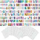 Set 5 260 Airbrush Nail Art STENCIL DESIGNS - 20 Template Sheets Kit Brush Paint
