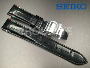 Seiko Presage Porco Rosso SARK017/SRQ033J1 Limited Black Leather Strap 8R48-00P0 - Picture 1 of 9