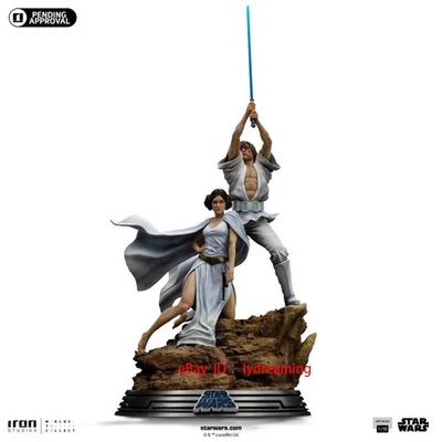 Iron Studios Star Wars Luke Leia 1/10 Scale Limited Resin Statue Collectible - Image 1 of 4
