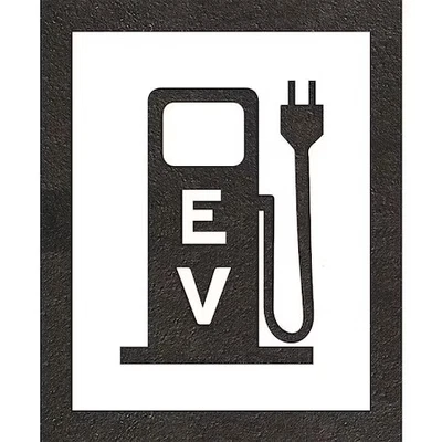 Plantilla de pavimento Rae Stl-116-52414, juego combinado, logotipo de coche eléctrico, 24 pulgadas Foto 1 de 3