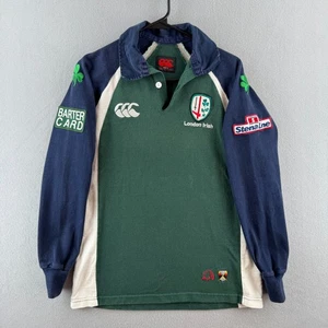 London Irish Rugby Shirt Mens Small Canterbury Cotton Long Sleeve Jersey - Picture 1 of 16