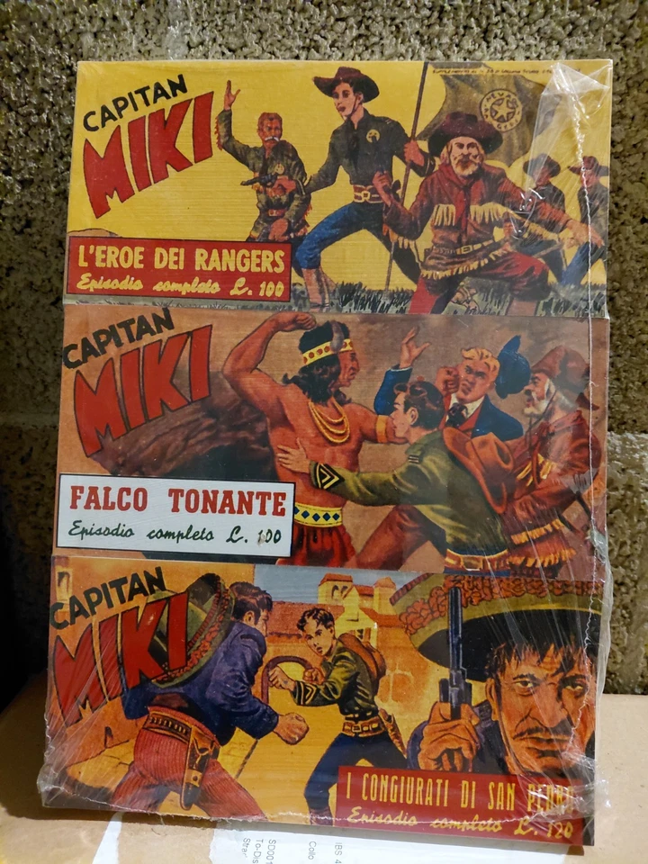 Essegesse CAPITAN MIKI Raccoltine Strisce 1 2 3 Ristampa Anastatica Mercury - Immagine 1 di 1