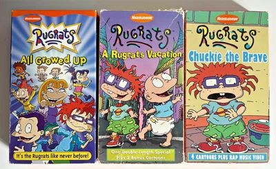Vintage Nickelodeon Rugrats VHS Lot Orange Tapes Grown Up Tommy - Image 1 of 4