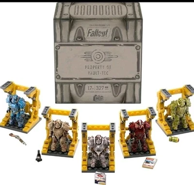 MEGA Fallout T-60 Power Armor Collection Set With 5 Figures  RARE CHASE LIMITED! - Image 1 of 4