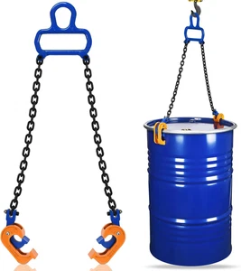 55 Gallonen Fasslift - Kettentrommelheber - 2200 Pfund Kapazität - verbesserte Mehrzweckzwecke - Bild 1 von 12