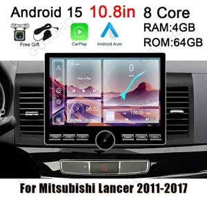 4+64GB For Mitsubishi Lancer 2008-2017 Android 15 Car Stereo CarPlay Radio GPS - Picture 1 of 16