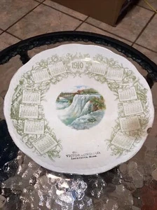 1910 Advertising Calendar Plate Victor Linden & Co. Lafayette, MN 9” Dia. - Picture 1 of 5