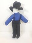 Authentic Cloth Handmade Amish Male No Face Doll Removable Hat & Clothes 14"