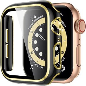 Screen Protector for Apple Watch Protective Case Series 3/4/5/6/7 Se Full Cover