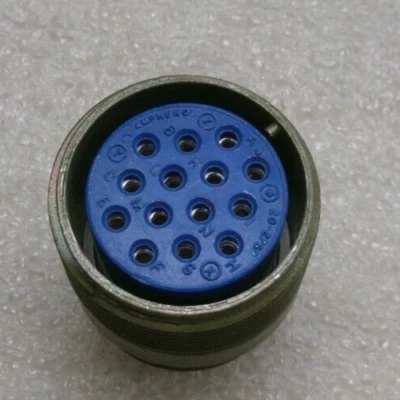 AMPHENOL 97-3101A20-27S CIRCULAR CONNECTOR SOCKET 14-PIN #290i - Image 1 of 4
