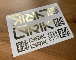2 set X Rock Shox LYRIK 2024 ULTIMATE Mountain Bike Cycling Decal Sticker - Picture 1 of 12