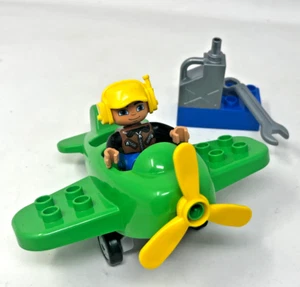 LEGO DUPLO AIRPLANE PILOT / PLANE AND ACCESSORIES from 10808 SET - Picture 1 of 9