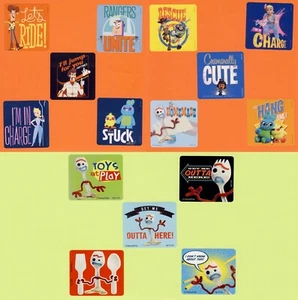 15 Toy Story Assortiti - Adesivi Grandi - Buzz Lightyear, Woody, Forky, Bo Peep - Foto 1 di 4