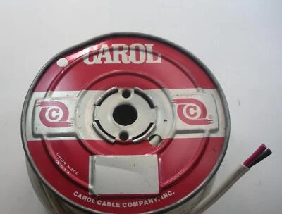 Fil De Bateau Carol 13B122C Cuivre Étainé 12 Ga. 100 Pi. Plat Duplex Enveloppé - Photo 1/2