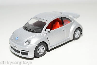 KINSMART VW VOLKSWAGEN BEETLE KAFER RSI GRIGIO METALLIZZATO MOLTO VICINO COME... - Immagine 1 di 4