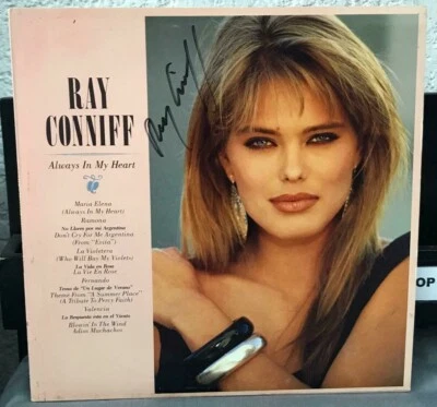 RAY CONNIFF -ALWAYS IN MY HEART- 1987 MEXICAN LP AUTOGRAPHED INSTRUMENTAL - Image 1 of 4