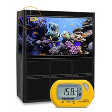 Digital LCD Aquarium Water Thermometer Fish Tank Marine Terrarium Stick On