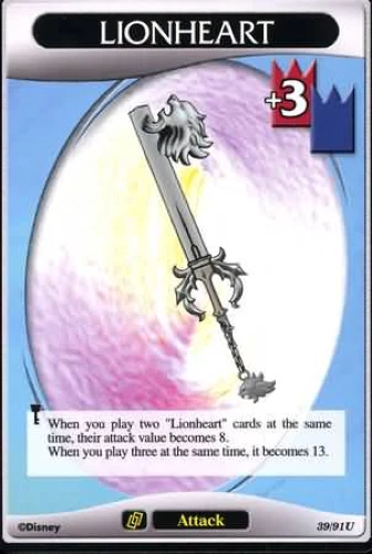 KINGDOM HEARTS TCG Base Set 39/91U LIONHEART NM Disney Trading Card Game ccg - Image 1 of 1