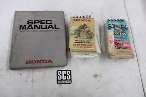 Honda OEM Dealership Service Spec Manuals lot of 3 1981-1994 Vintage motorcycle - Bild 1 von 9