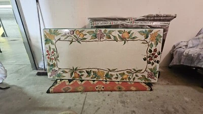 Tavolo in pietra lavica Deruta inclusa base in ferro e 4 sedie  - Immagine 1 di 4