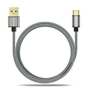 15cm 1m 2m Braided Type C to USB Type A 3.1 short 3A USB-C Male Data Cable S22+ - Picture 1 of 11