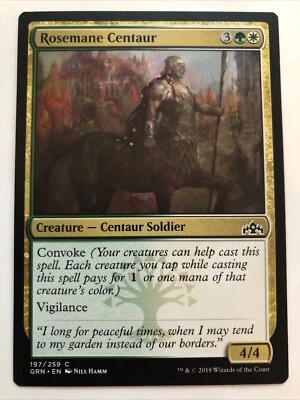 MTG Guilds of Ravnica Rosemane Centaur 197/259 NM - Image 1 of 2