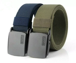 47" ENNIU Hombres Cinturón Táctico Grueso Nylon Lona Cintura Exterior Moda - Imagen 1 de 12