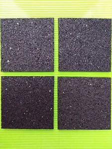 (187€/m²) 10x10cm 1,5 cm Waschmaschinenunterlage Vibrationsdämpfer 4 Pads im Set - Bild 1 von 2